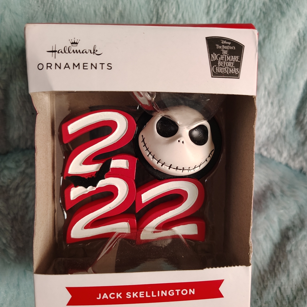 Hallmark Jack Skellington Red and White Ornament